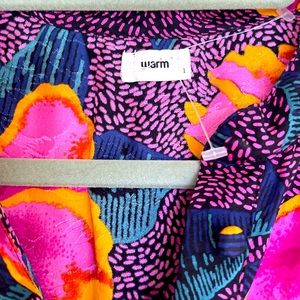 WARM size small floral 100  silk jumpsuit